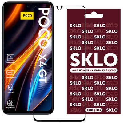 Захисне скло SKLO 3D для Xiaomi Poco X4 GT 57388 фото