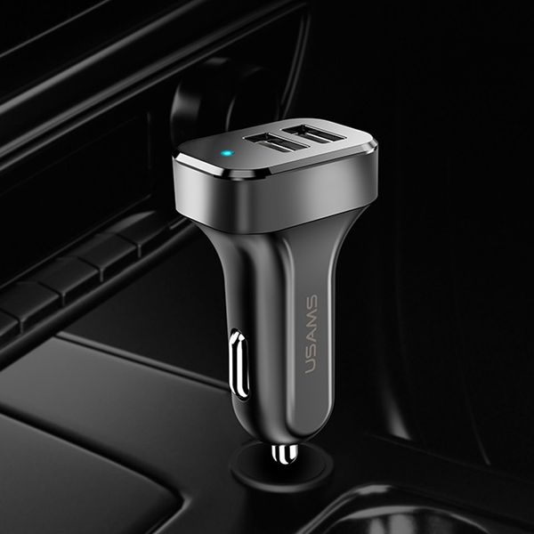 АЗУ USAMS US-CC087 C13 2.1A Dual USB Car Charger 34521 фото