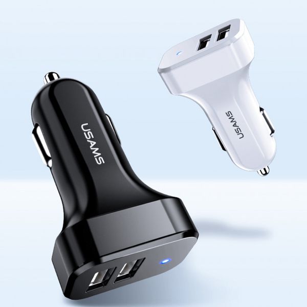 АЗУ USAMS US-CC087 C13 2.1A Dual USB Car Charger 34521 фото