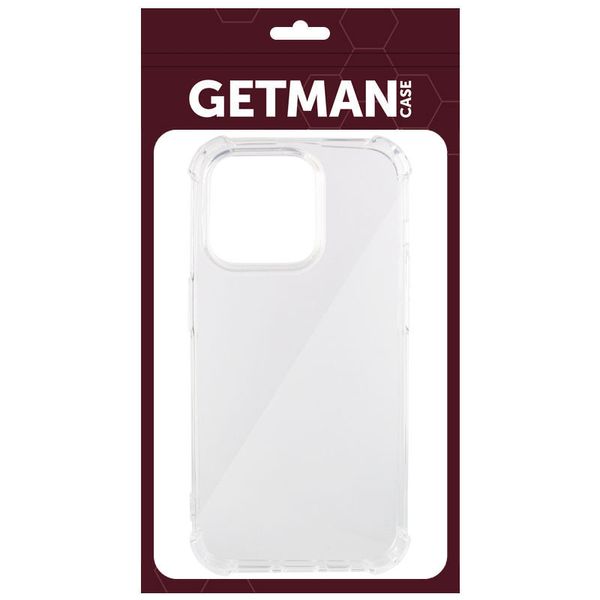 TPU чехол GETMAN Ease logo усиленные углы для Apple iPhone 16 Pro (6.3") 73461 фото