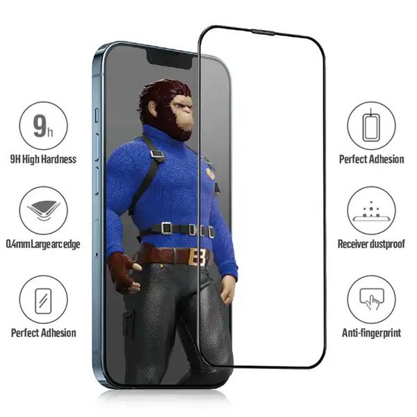 Уценка Защитное 2.5D стекло Blueo Corning Gorilla Glass для Apple iPhone 15 Pro (6.1") 70257 фото