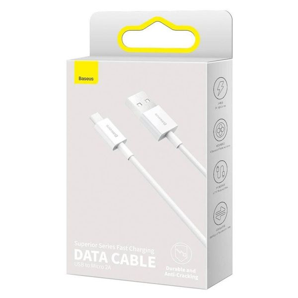 Дата кабель Baseus Superior Series Fast Charging MicroUSB Cable 2A (2m) (CAMYS-A) 56085 фото