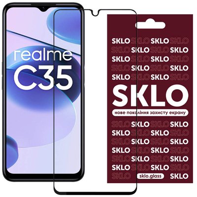 Захисне скло SKLO 3D для Realme C35 57393 фото