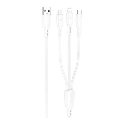 Дата кабель Borofone BX71 USB to 3in1 (1m) 56958 фото