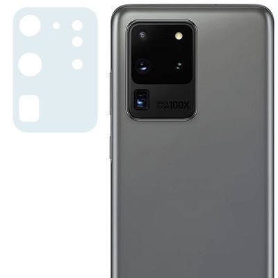Гнучке захисне скло 0.18mm на камеру (тех.пак) для Samsung Galaxy S20 Ultra 35512 фото
