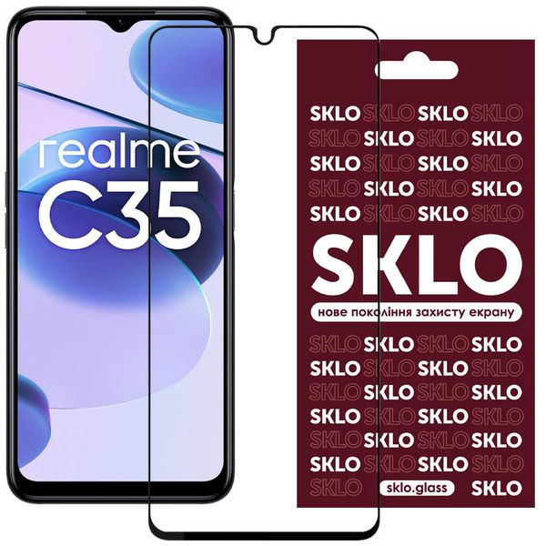 Защитное стекло SKLO 3D для Realme C35 57393 фото