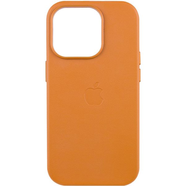 Шкіряний чохол Leather Case (AAA) with MagSafe and Animation для Apple iPhone 14 Pro Max (6.7") 57155 фото