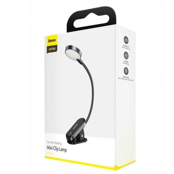 Лампа Baseus Comfort Reading Mini Clip Lamp (DGRAD-0) 63748 фото