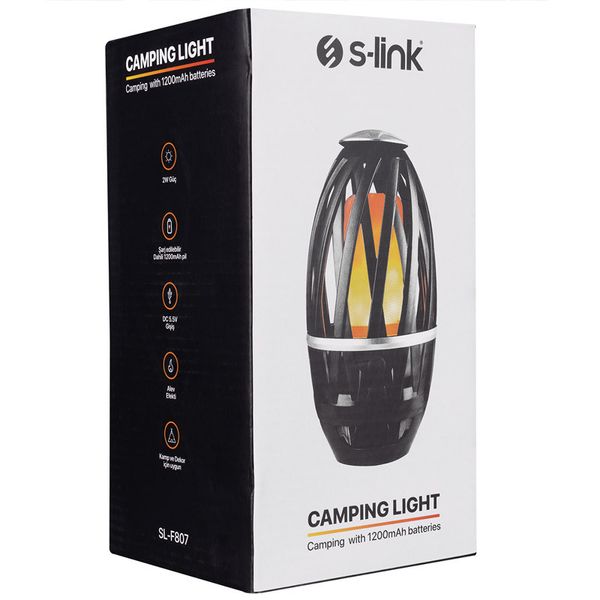 Ліхтар акумуляторний S-link SL-F807 34 Leds 1200mAh USB Rechargeable Flame Effect Decorative 58279 фото