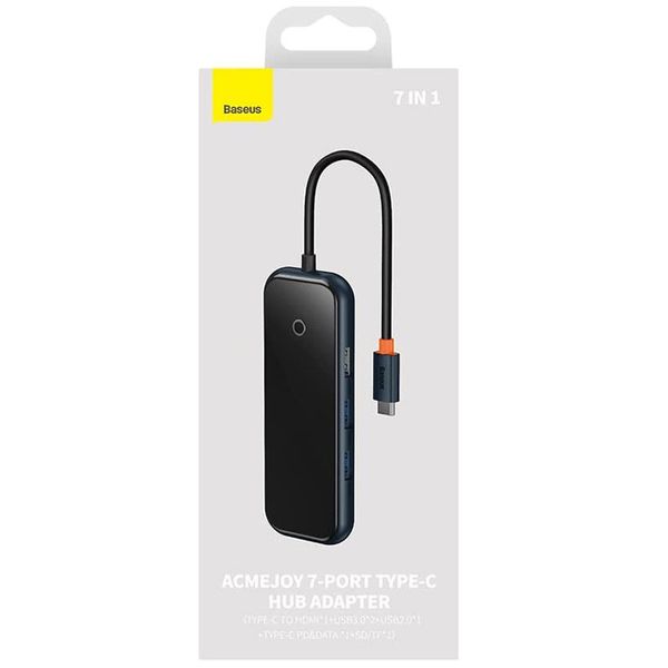 Переходник Baseus Hub AcmeJoy 7-Port Type-C (HDMI*1+USB3.0*2+USB2.0*1+Type-C PD&Data*1+SD/TF) (WKJZ) 63729 фото