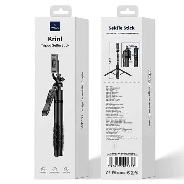 Штатив для селфи WIWU Krinl Tripod Selfie Stick Wi-SE005 71972 фото