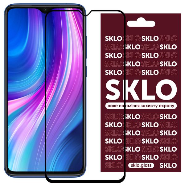 Захисне скло SKLO 3D для Xiaomi Redmi Note 8 Pro 35449 фото