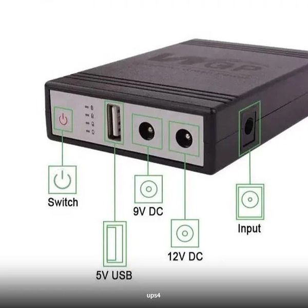 Источник бесперебойного питания WGP DC UPS для роутеров 5V/9V/12V 8800 mAh 72992 фото