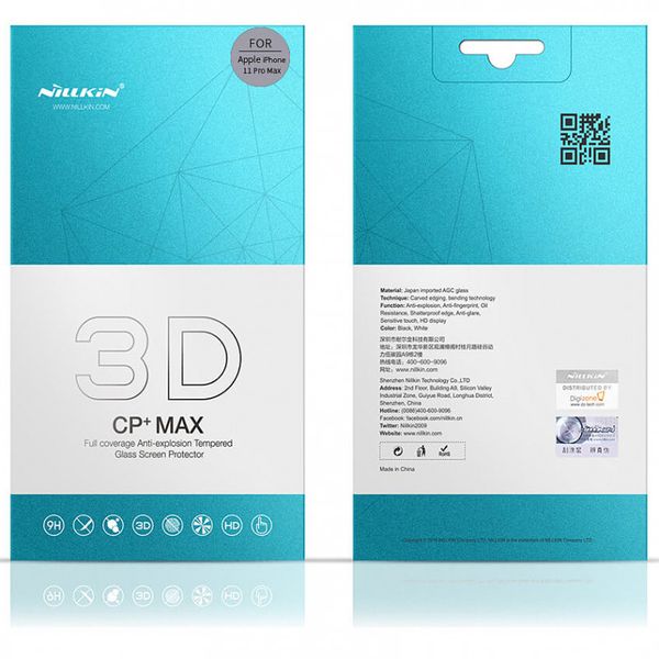 Защитное стекло Nillkin (CP+ max 3D) (full glue) для Apple iPhone 11 (6.1") / XR (6.1") 31761 фото