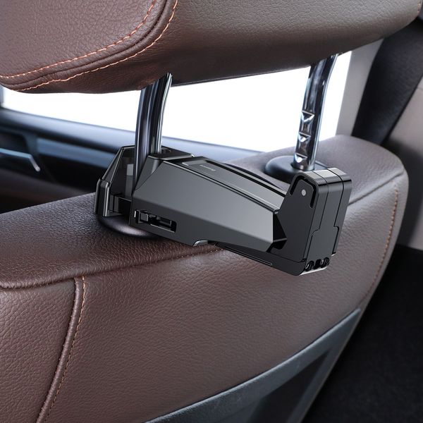 Автодержатель Baseus Backseat Vehicle Phone Hook, + крюк-вешалка (SUHZ-A01) 31911 фото