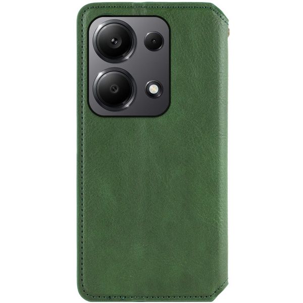 Кожаный чехол книжка GETMAN Cubic (PU) для Xiaomi Redmi Note 13 Pro 4G / Poco M6 Pro 4G 70310 фото