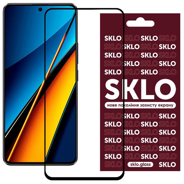 Защитное стекло SKLO 3D для Xiaomi Poco X6 71885 фото