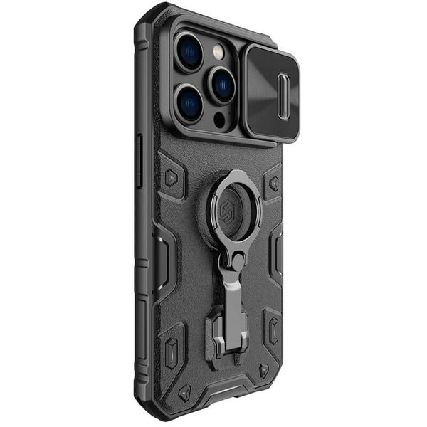 TPU+PC чехол Nillkin CamShield Armor Pro no logo (шторка на камеру) для Apple iPhone 14 Pro (6.1") 56037 фото