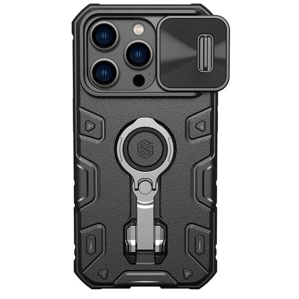 TPU+PC чохол Nillkin CamShield Armor Pro no logo (шторка на камеру) для Apple iPhone 14 Pro (6.1") 56037 фото