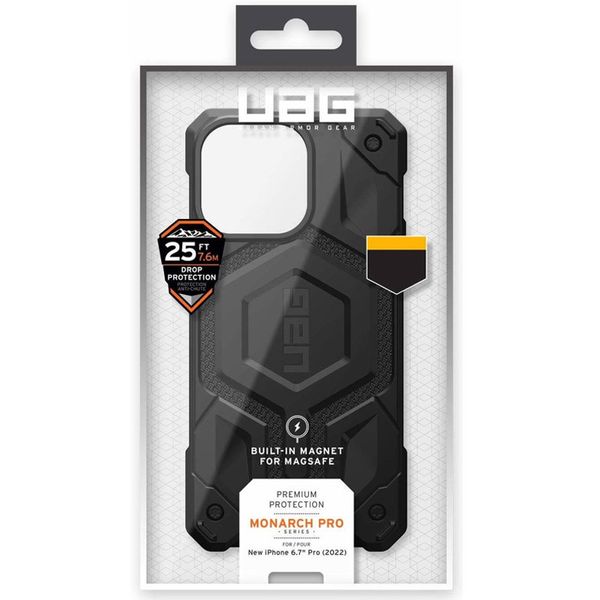 Ударостійкий чохол UAG Monarch Pro with MagSafe Leather для Apple iPhone 15 Plus / 14 Plus (6.7") 65589 фото