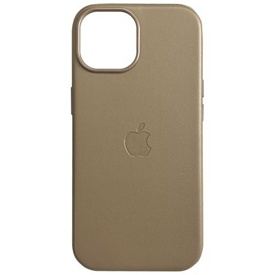 Шкіряний чохол Leather Case (AAA) with MagSafe and Animation для Apple iPhone 15 Plus (6.7") 65729 фото