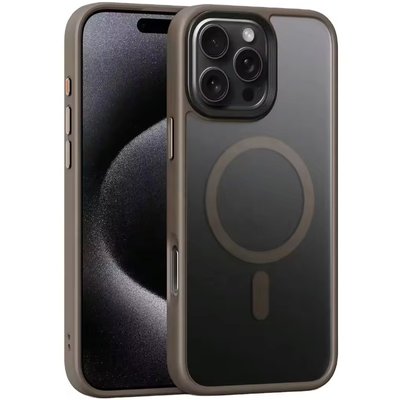 TPU+PC чехол Metal Buttons with MagSafe для Apple iPhone 16 Pro (6.3") 73092 фото