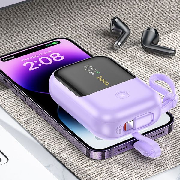 Портативне ЗП Power Bank Hoco Q20 Fountain 22.5W+PD20W 10000 mAh 68371 фото