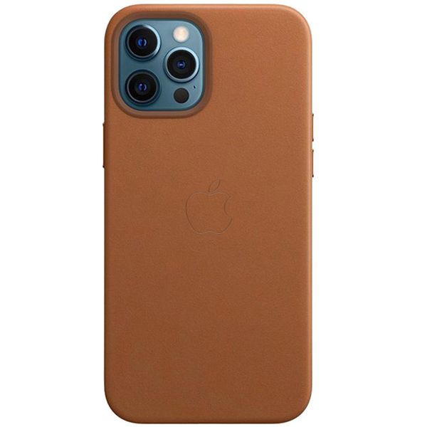 Кожаный чехол Leather Case (AAA) with MagSafe and Animation для Apple iPhone 12 Pro / 12 (6.1") 44070 фото