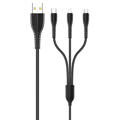 Дата кабель Usams US-SJ367 U35 3in1 USB to Combo 2A (1m) 36473 фото