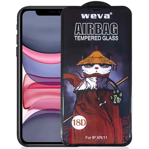 Захисне 2.5D скло Weva AirBag (тех.пак) для Apple iPhone 11 / XR (6.1") 65076 фото