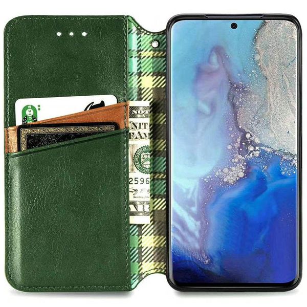 Кожаный чехол книжка GETMAN Cubic (PU) для Samsung Galaxy S20 FE 39465 фото