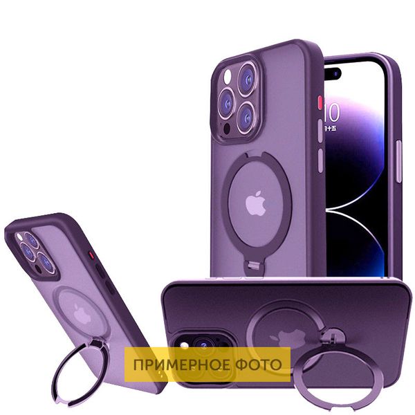 TPU+PC чехол Metal Buttons with MagSafe Colorful HQ Ring для Apple iPhone 16 Pro Max (6.9") 72989 фото