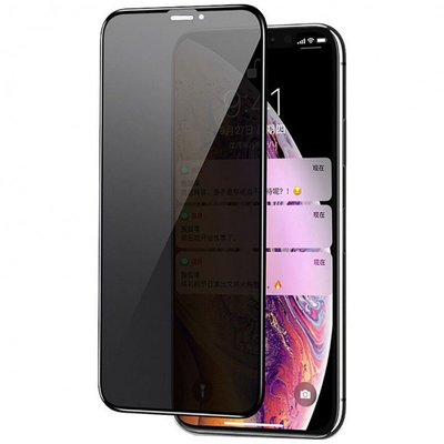 Захисне скло Privacy 5D Matte (тех.пак) для Apple iPhone 11 Pro / X / XS (5.8") 40011 фото