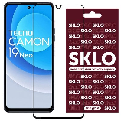 Защитное стекло SKLO 3D для TECNO Camon 19 (CI6n) / 19 Pro (CI8n) 57399 фото