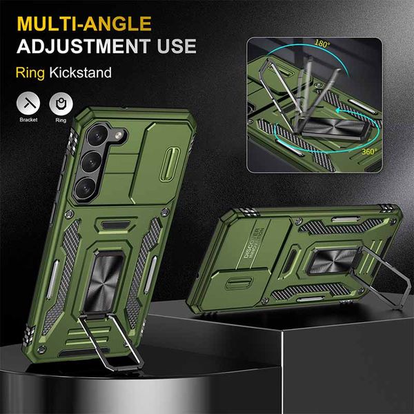 Ударопрочный чехол Camshield Army Ring для Samsung Galaxy S23+ 62786 фото