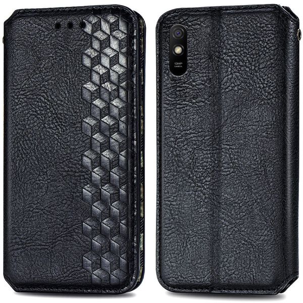 Шкіряний чохол книжка GETMAN Cubic (PU) для Xiaomi Redmi 9A 38005 фото