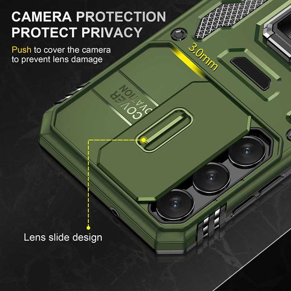 Ударопрочный чехол Camshield Army Ring для Samsung Galaxy S23+ 62786 фото