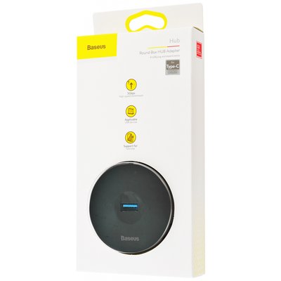 Перехідник HUB Baseus Round Box Type-C to USB 3.0 + 3USB 2.0 (CAHUB-G) 31222 фото