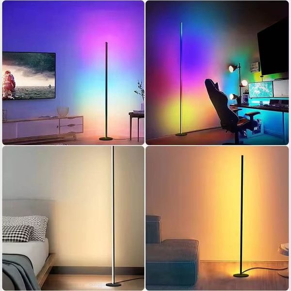 Підлогова кутова LED лампа RGB SAL-005B 160cm Bluetooth USB with app 70796 фото