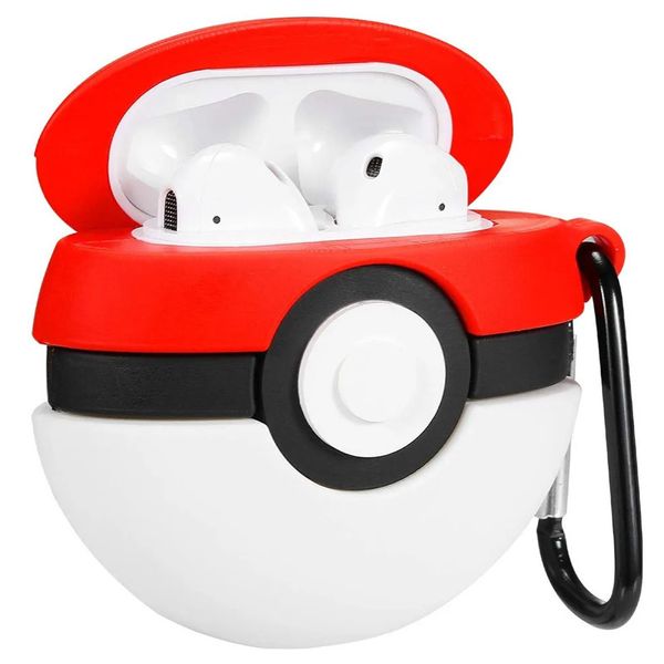 Силиконовый футляр Pokemon series для наушников AirPods + карабин 38645 фото