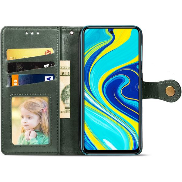 Кожаный чехол книжка GETMAN Gallant (PU) для Xiaomi Redmi Note 9s / Note 9 Pro / Note 9 Pro Max 35723 фото