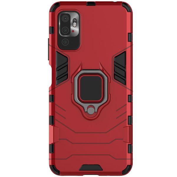 Ударопрочный чехол Transformer Ring for Magnet для Xiaomi Redmi Note 10 5G / Poco M3 Pro 48806 фото