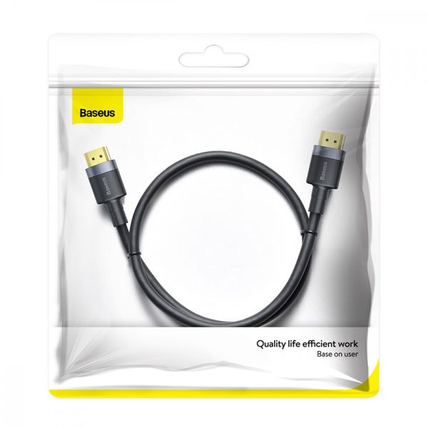 Дата кабель Baseus HDMI Cafule Series 4KHDMI Male To 4KHDMI Male (1m) (CADKLF-E) 40271 фото