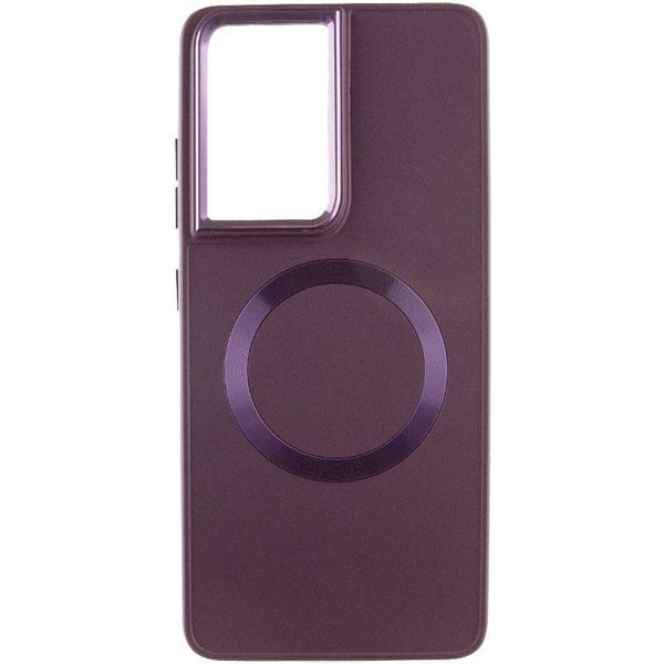 TPU чехол Bonbon Metal Style with MagSafe для Samsung Galaxy S21 Ultra 65780 фото