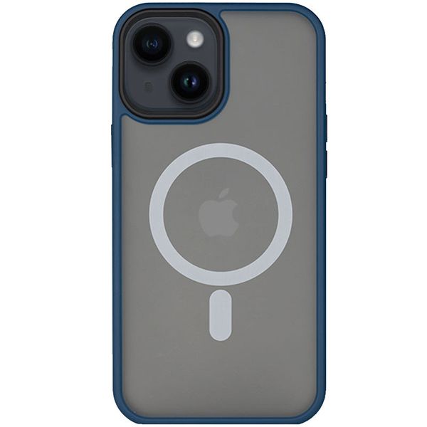 TPU+PC чехол Metal Buttons with MagSafe для Apple iPhone 14 (6.1") 55539 фото