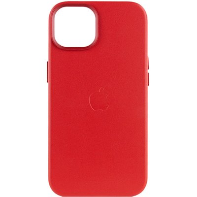 Шкіряний чохол Leather Case (AA Plus) with MagSafe для Apple iPhone 14 (6.1") 57473 фото