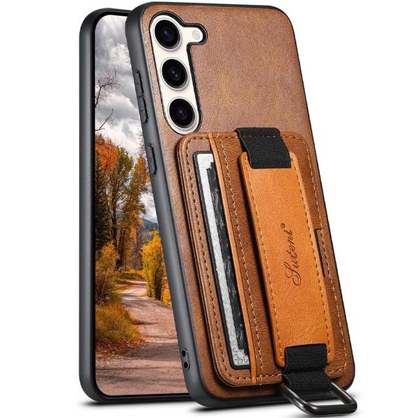 Кожаный чехол Wallet case and straps для Samsung Galaxy A24 4G 70061 фото