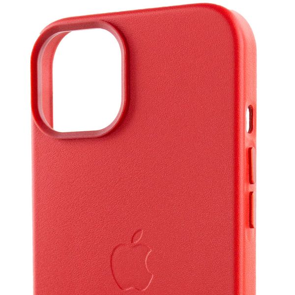 Кожаный чехол Leather Case (AA Plus) with MagSafe для Apple iPhone 14 (6.1") 57473 фото