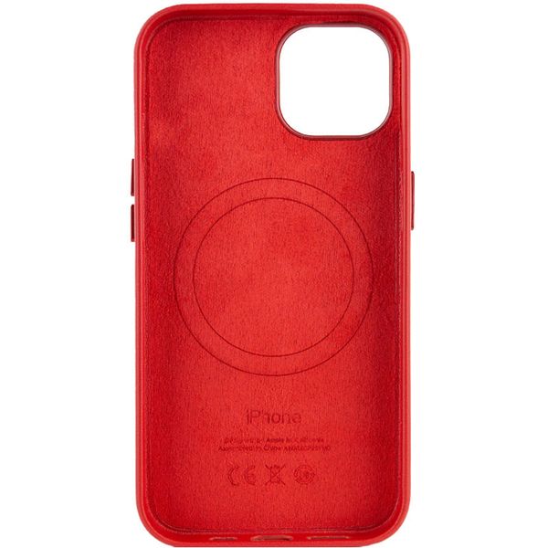 Шкіряний чохол Leather Case (AA Plus) with MagSafe для Apple iPhone 14 (6.1") 57473 фото