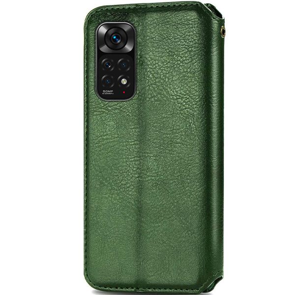 Кожаный чехол книжка GETMAN Cubic (PU) для Xiaomi Redmi Note 11 (Global) / Note 11S 55491 фото